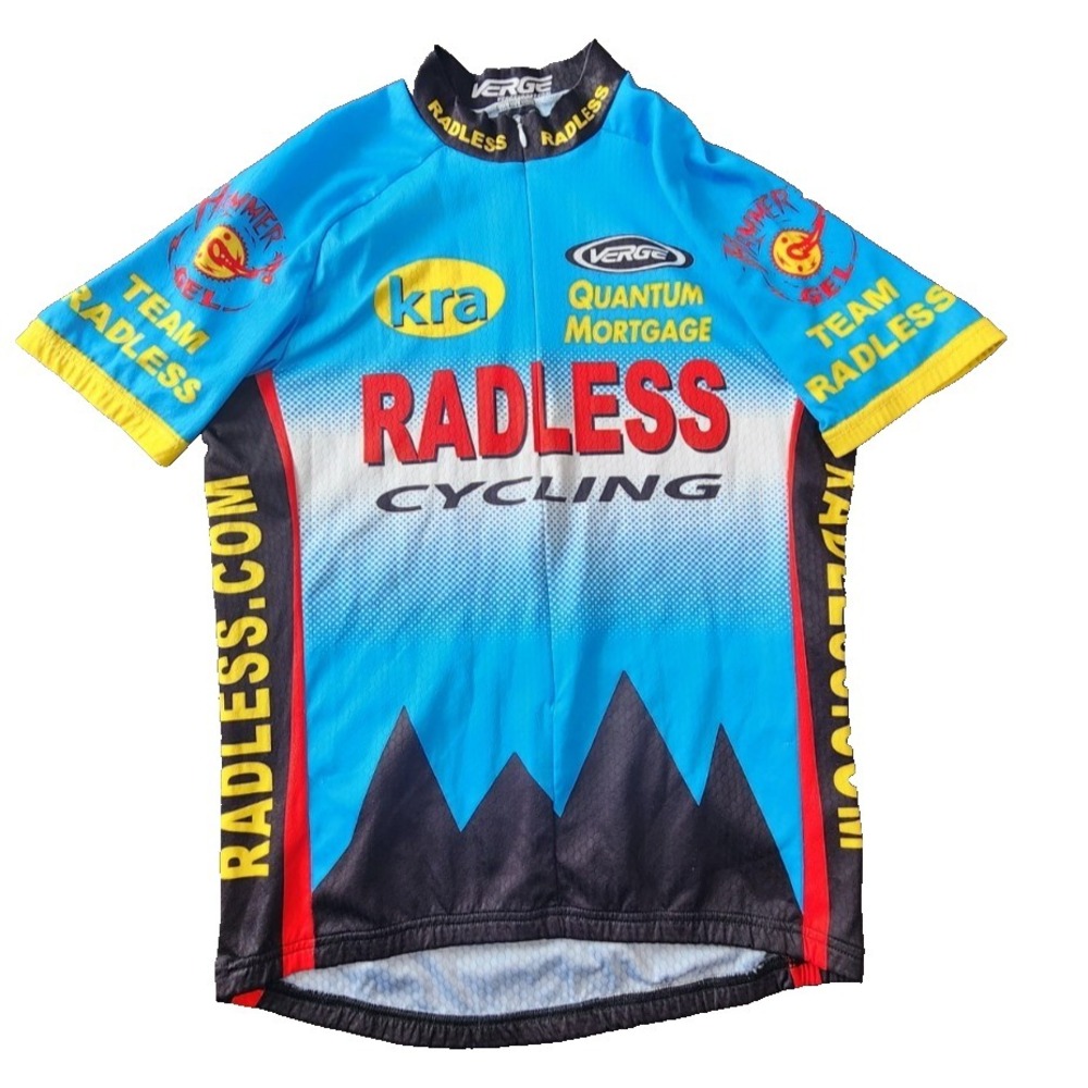 Verge Sport Cycling Jersey Men's Size‎ L Zip Up Bike Shirt